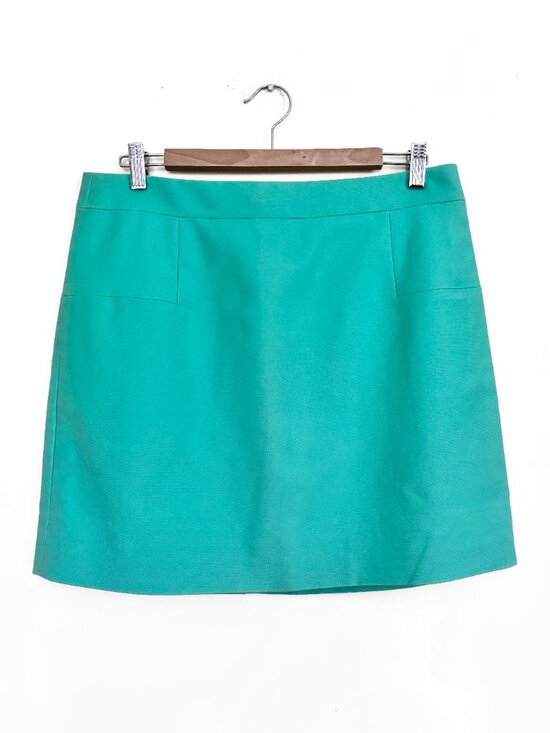 J. Crew Dresses & Skirts - J. Crew Vibrant Tiffany Blue Mini Skirt Size 12 EXCELLENT CONDITION